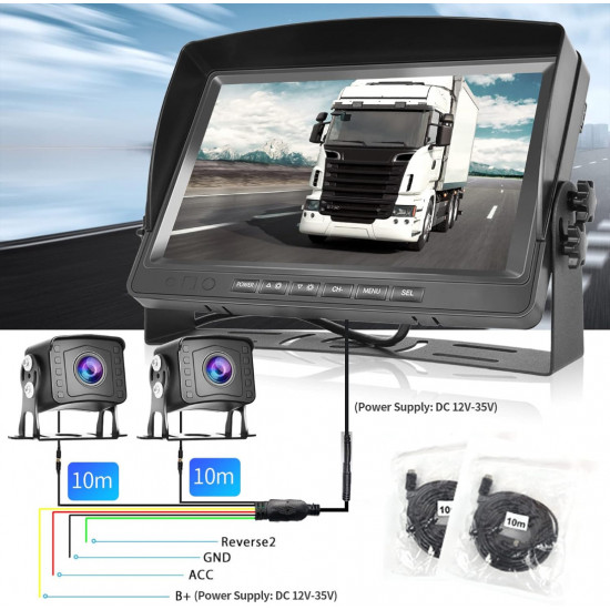 Rearview system 9" AHD with 1 camera