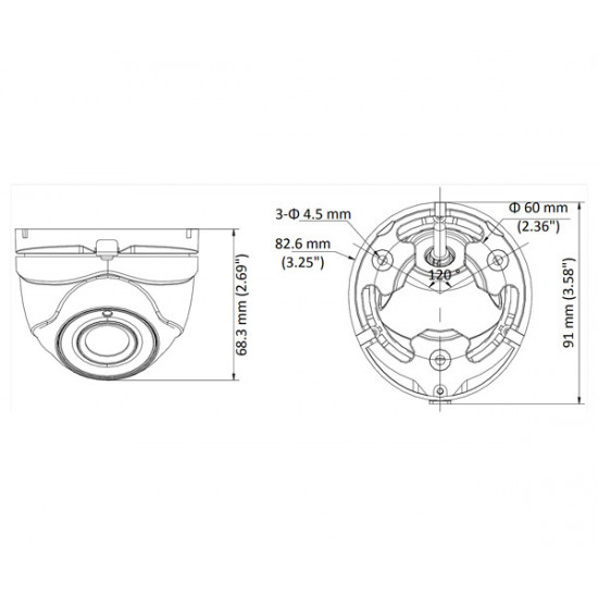 Novērošanas kamera Hikvision DS-2CE76H8T-ITMF (2.8mm) RHD