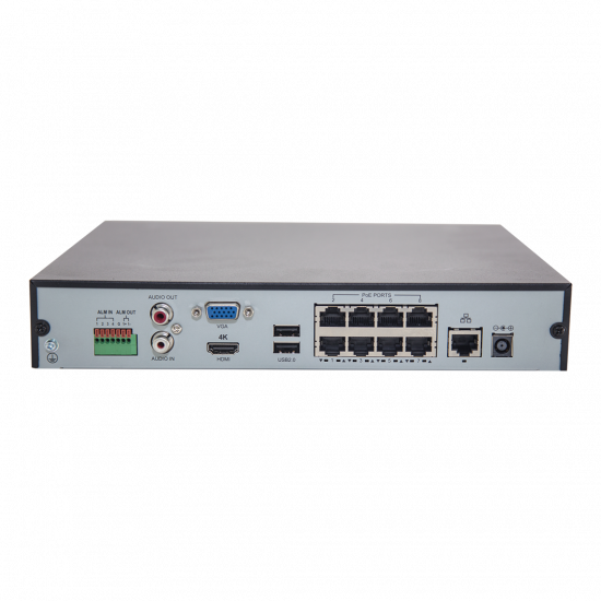16 channel video recorder with 8x PoE NVR301-16S3-P8 Uniview