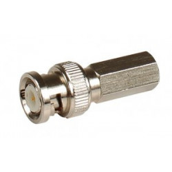 Savienojums RG59 (6mm) to BNC male (Skrūvējams) Savienojums RG59 (6mm) to BNC male (Skrūvējams)