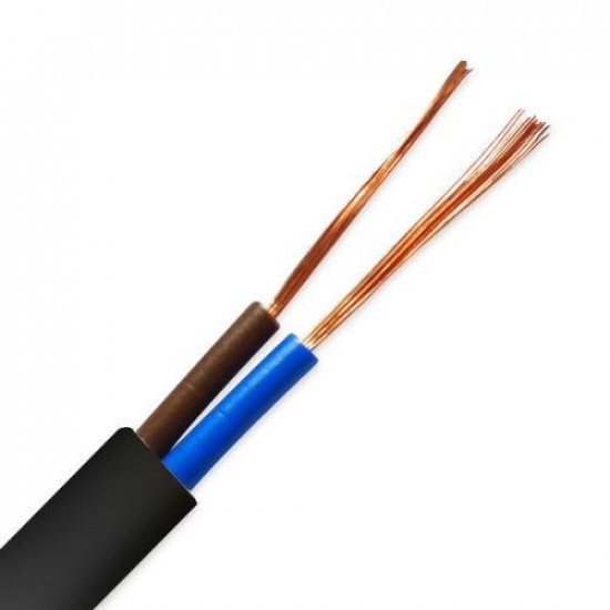 Electrical cable 2*0.75 Black